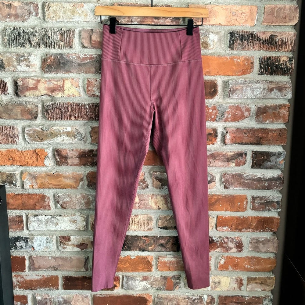 Girlfriend Collective Rib High Rise Leggings, S - Picture 2 of 6